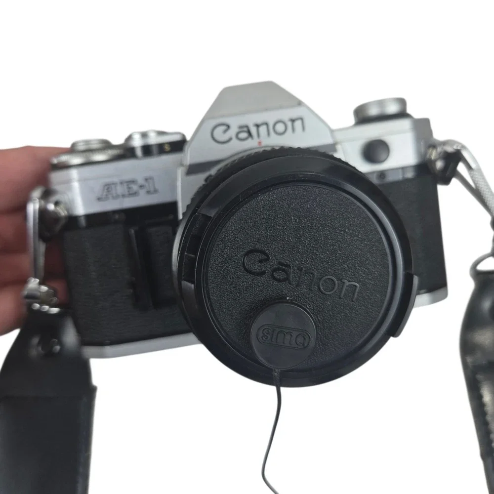Canon AE-1 35mm SLR Film Camera w Canon 50mm f/1.8 FD Lens + Tons of Extras VID!